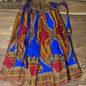 Ankle length African skirt
